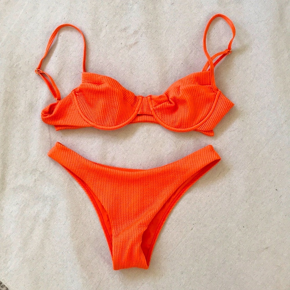 Monday swimwear orange bikini